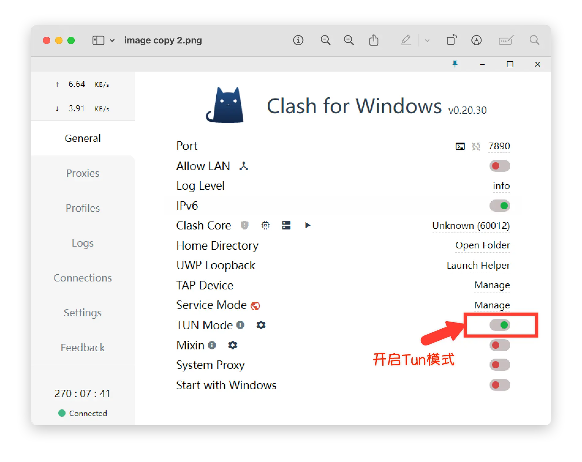 Clash for Windows TUN Mode - CFW Service Mode Configuration
